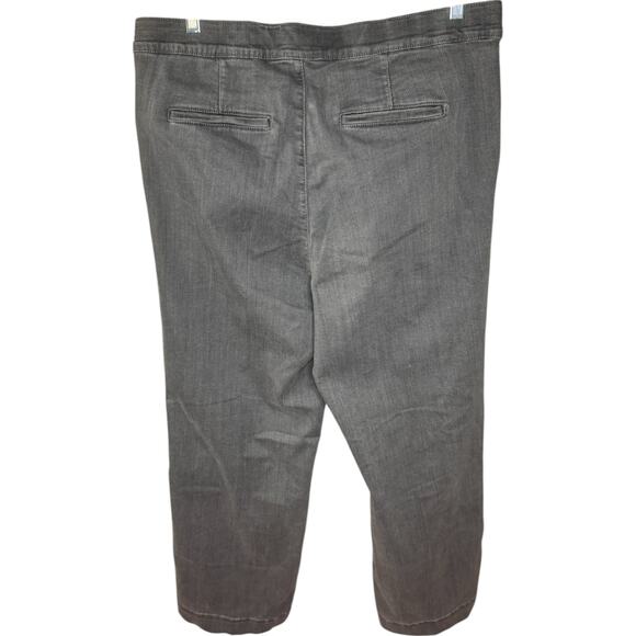 Denim & Co. Signature Regular Black Perfect Flex Trouser Jean Dark Grey Wash 18 - Picture 6 of 13